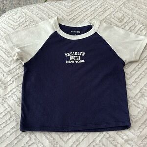 Tilly’s blue crop top